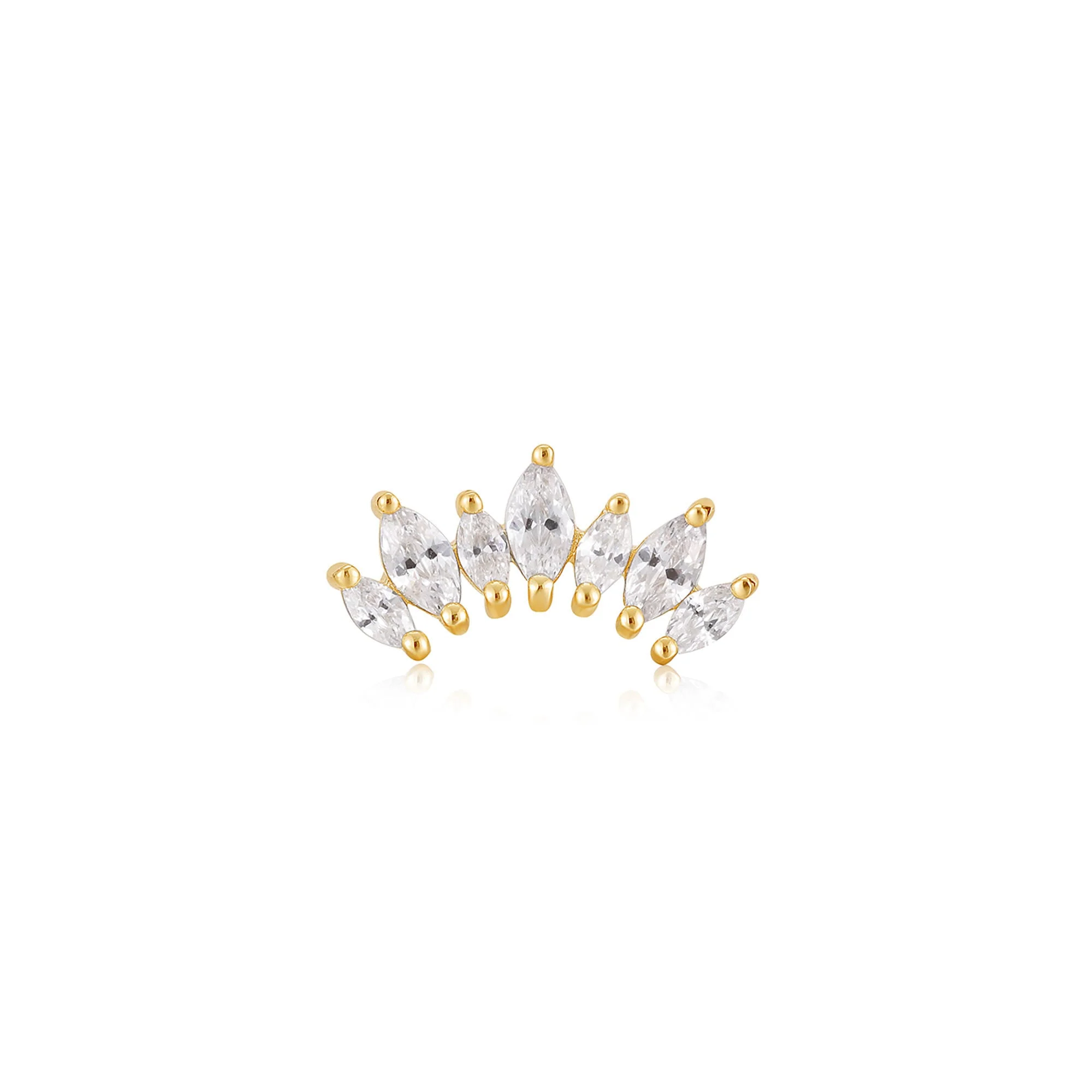 demi boucle d'oreille Ania Haie «marquise-climber» - e047-08g - Ania Haie