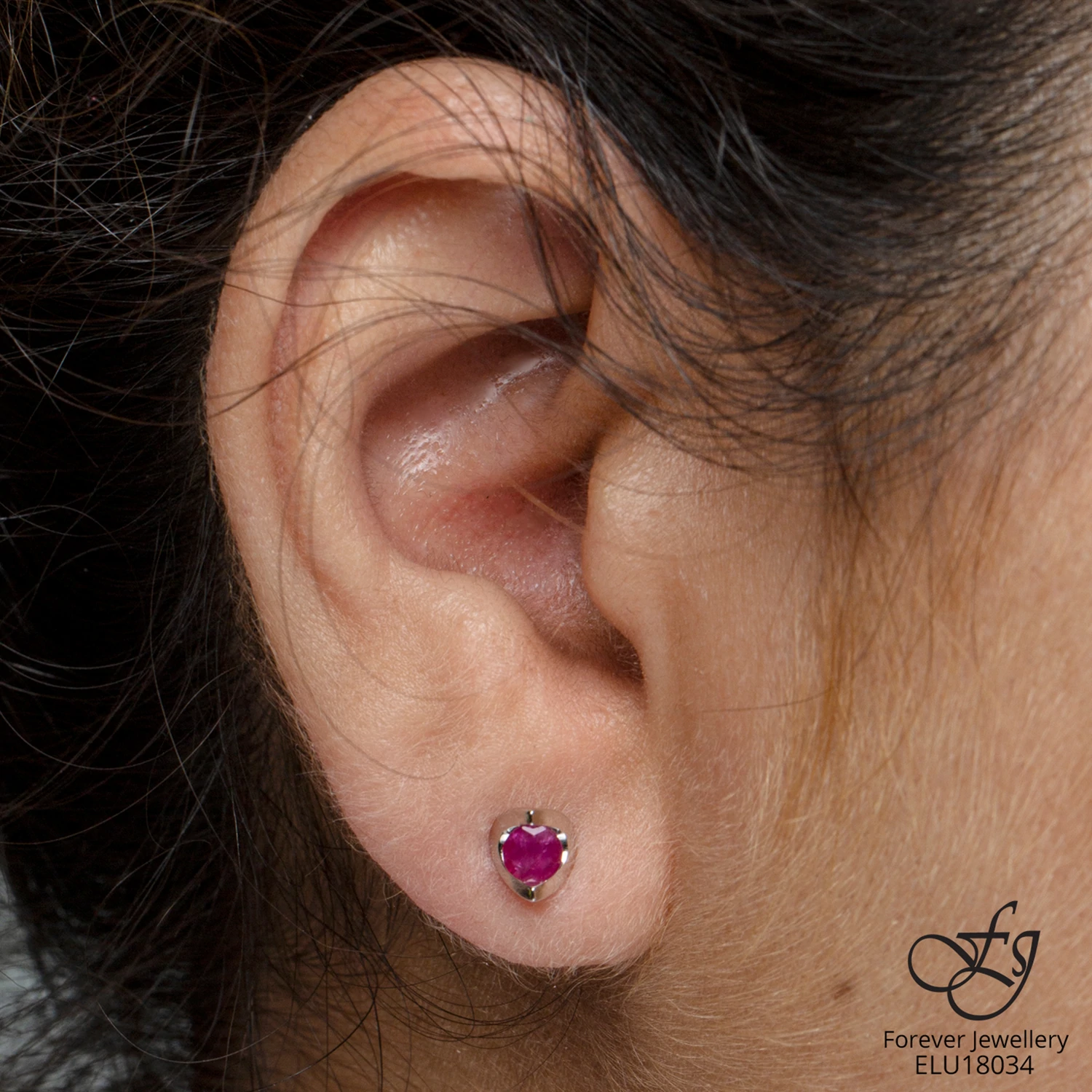 Boucles d’oreilles rubis - E1551 - Forever Jewellery