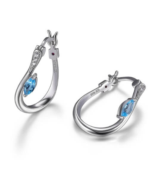 Boucles d'oreilles argent et cz - r2lca9120k - Elle Jewelry
