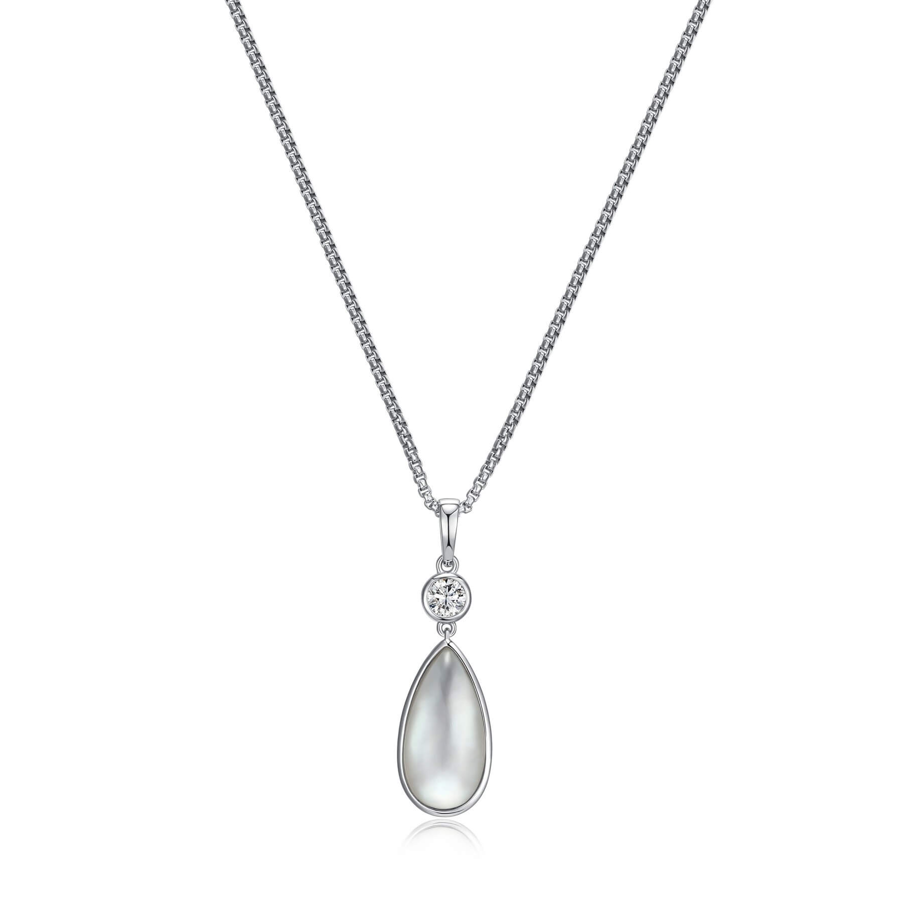 Collier argent Elle