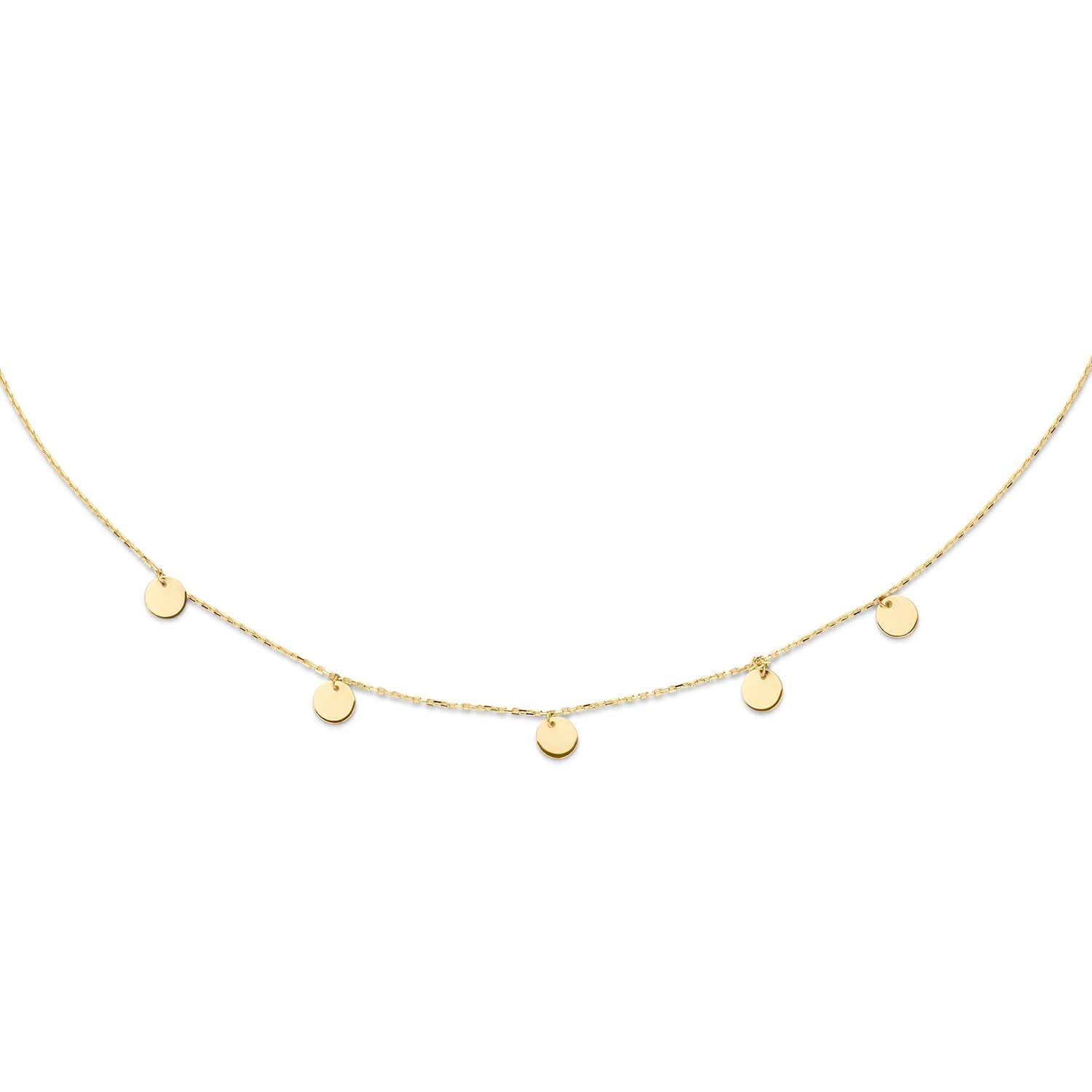 Collier Disques - Or 14 carats - jkn20.045 - Jackie 14kt