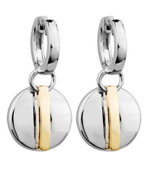 Boucles d'oreilles Elle 2 tons en argent - r2layuaoon - Elle Jewelry