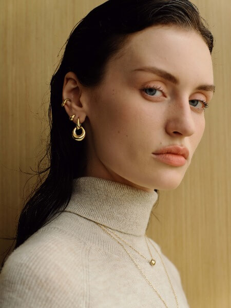 Boucles d'oreilles or Ania Haie pendantes - e076-20g - Ania Haie