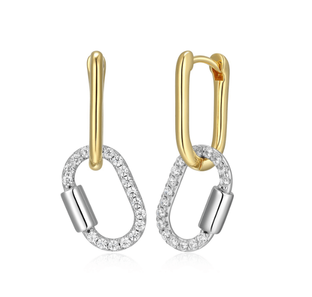 Boucles oreilles Charles Garnier 2 tons et cz - r2qolr009f - Charles Garnier