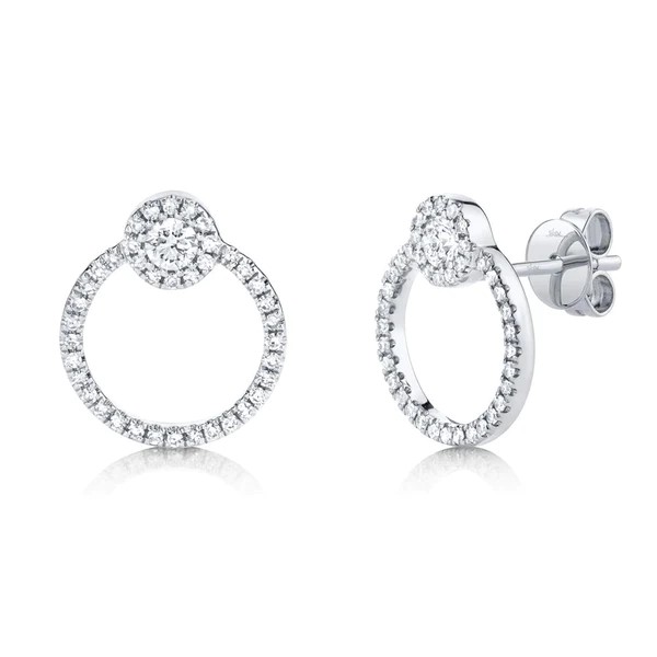 Boucles d'oreilles shy creation en or blanc 14kt - sc55008027 - 