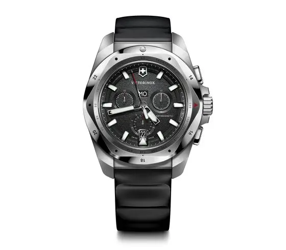 montre victorinox inox chrono noir 43mm - 241983 - Victorinox/Swiss Army