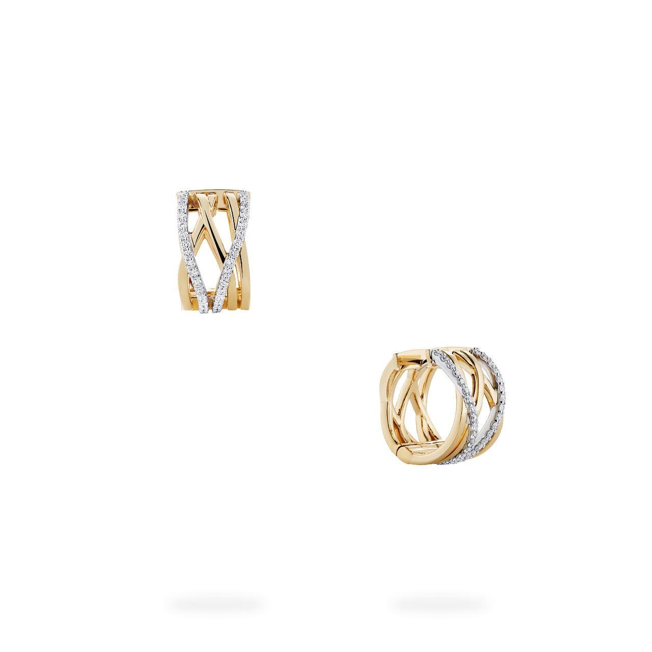 Birks Rosée du Matin Boucles d'oreilles en diamants et or jaune, petites - 450017562372 - Birks