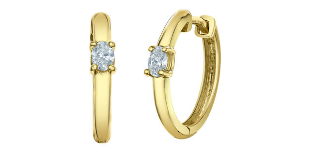 boucles d'oreilles dia. lab. 0.20ct VS 10KT - e4721/20-10 - Corona Company