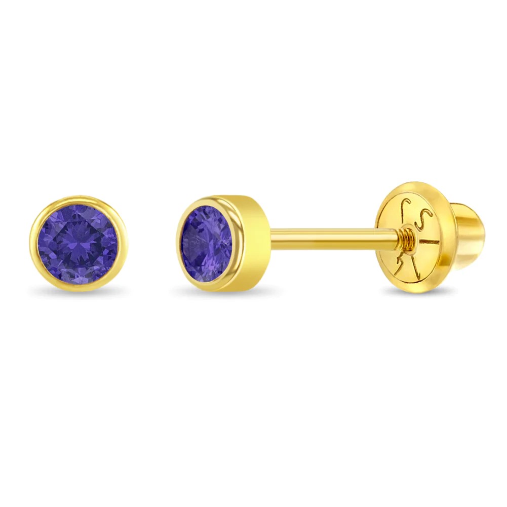 boucles d'oreilles or jaune - yg-03-00143 - In Season