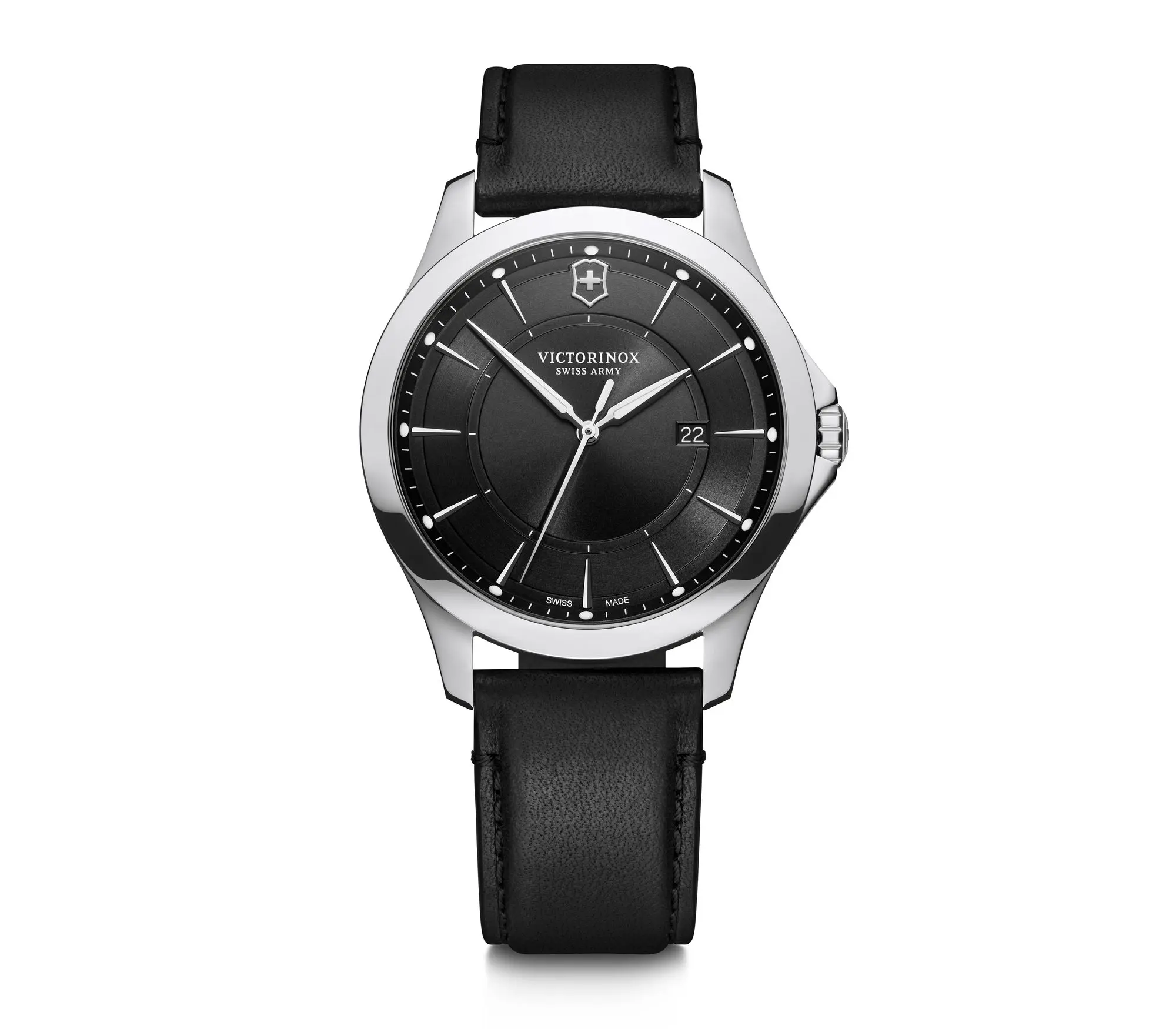 montre victorinox alliance cuire noir