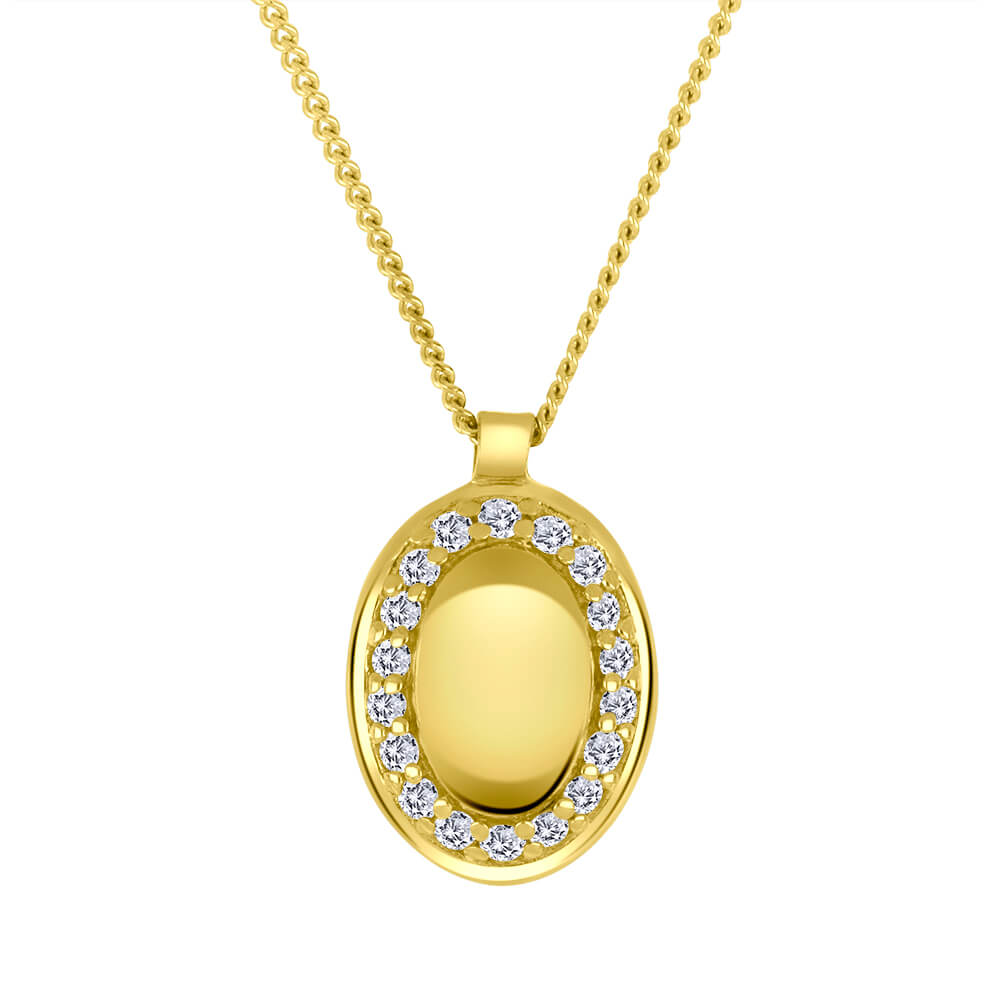 Collier or 10kt et dia. lab. - lxg050/p - Beverly Hills Jewellers