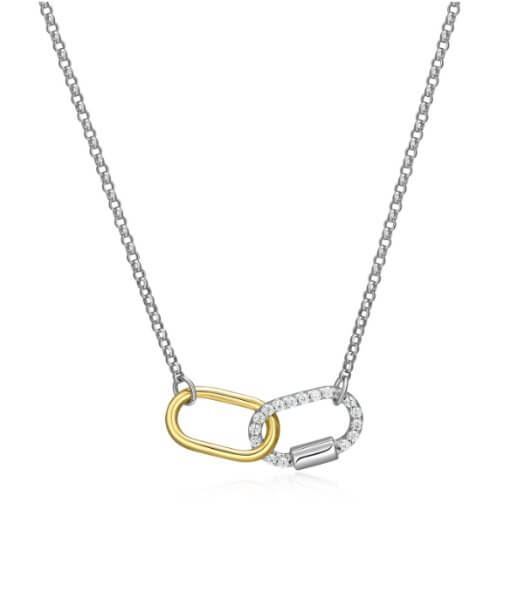 Collier Charles Garnier 2 tons et cz - roqohw0046 - Charles Garnier