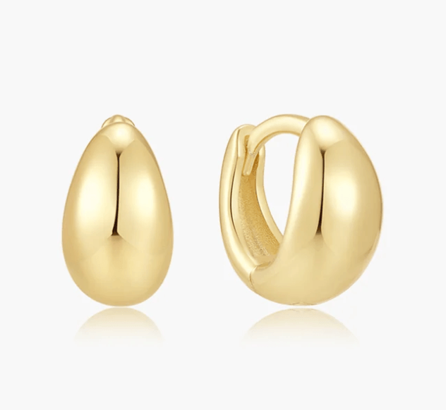 Boucles d'oreilles or Ania Haie petites huggies - e076-11g - Ania Haie