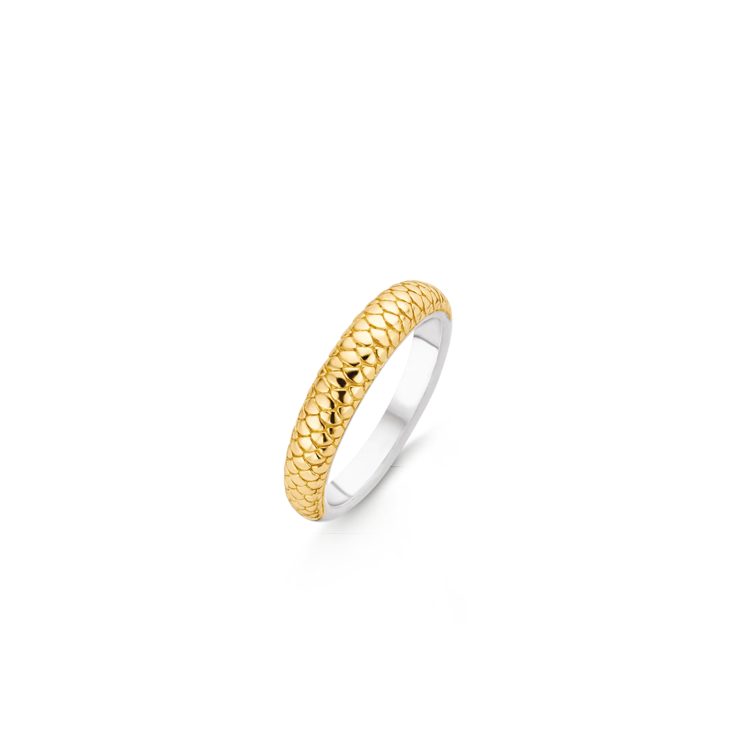 Bague Ti Sento or jaune fini serpent - R729 - Tisento