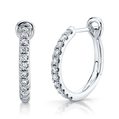 Boucles d'oreilles or 14kt avec 0.26cts de diamants - sc22005536 - 