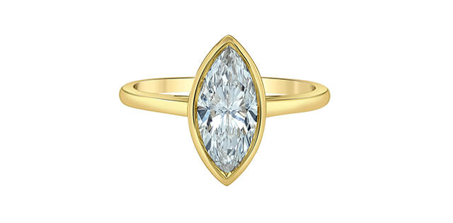 Solitaire en or et diamant lab - 10210/150 - Corona Company