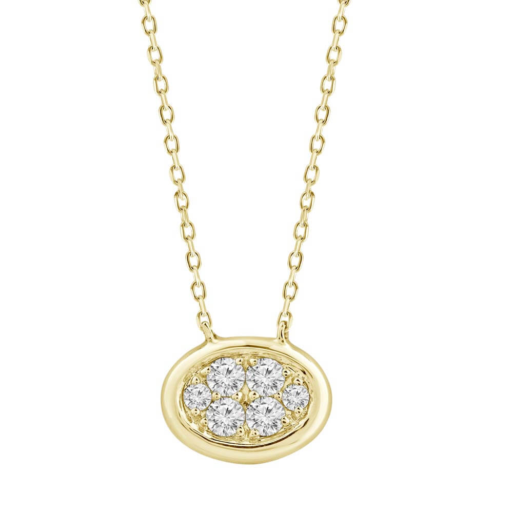 Chaine en or 18kt avec 0.17cts de diamants naturels - nk00-008899 - UNISON 18KT