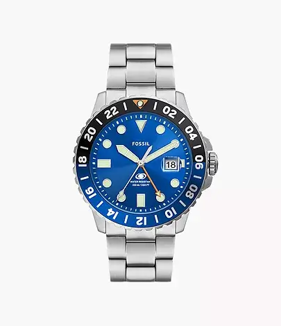 Montre Fossil GMT Bleu - fs5991 - Fossil