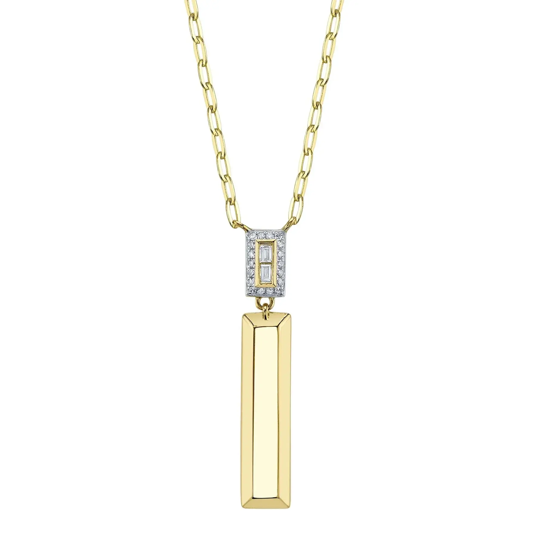 collier or 14kt avec diamants - sc55027164rd - 