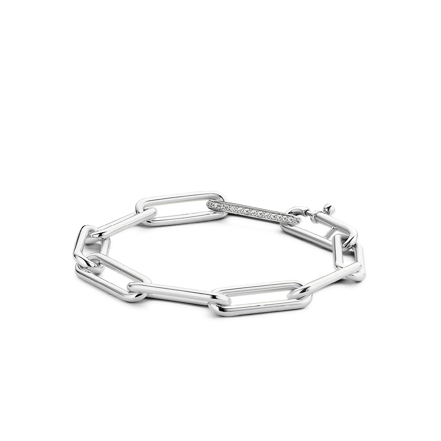 Bracelet ti sento argent zircons