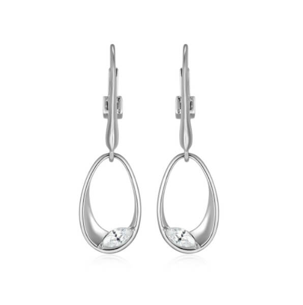 Boucles d'oreilles Elle argent et cz marquise - r2lcwc006g - Elle Jewelry