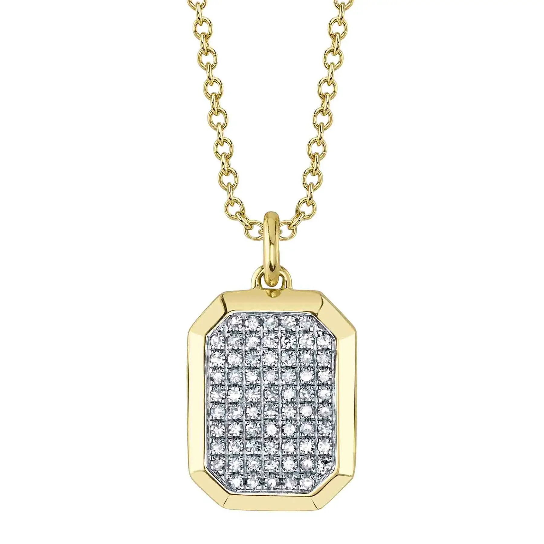 Collier or 14kt avec diamants - sc55026394rd - 