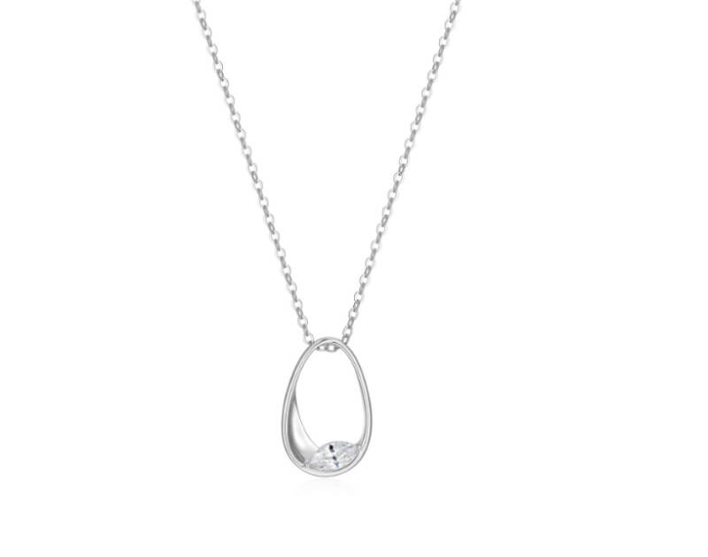 Collier Elle argent et cz marquise - rolc2g0048 - Elle Jewelry