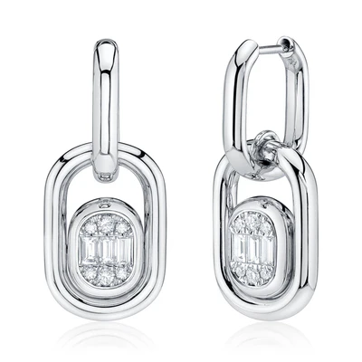 Boucles d'oreilles Shy or 14kt avec 0.4ct de diamants - b22001015v3 - 