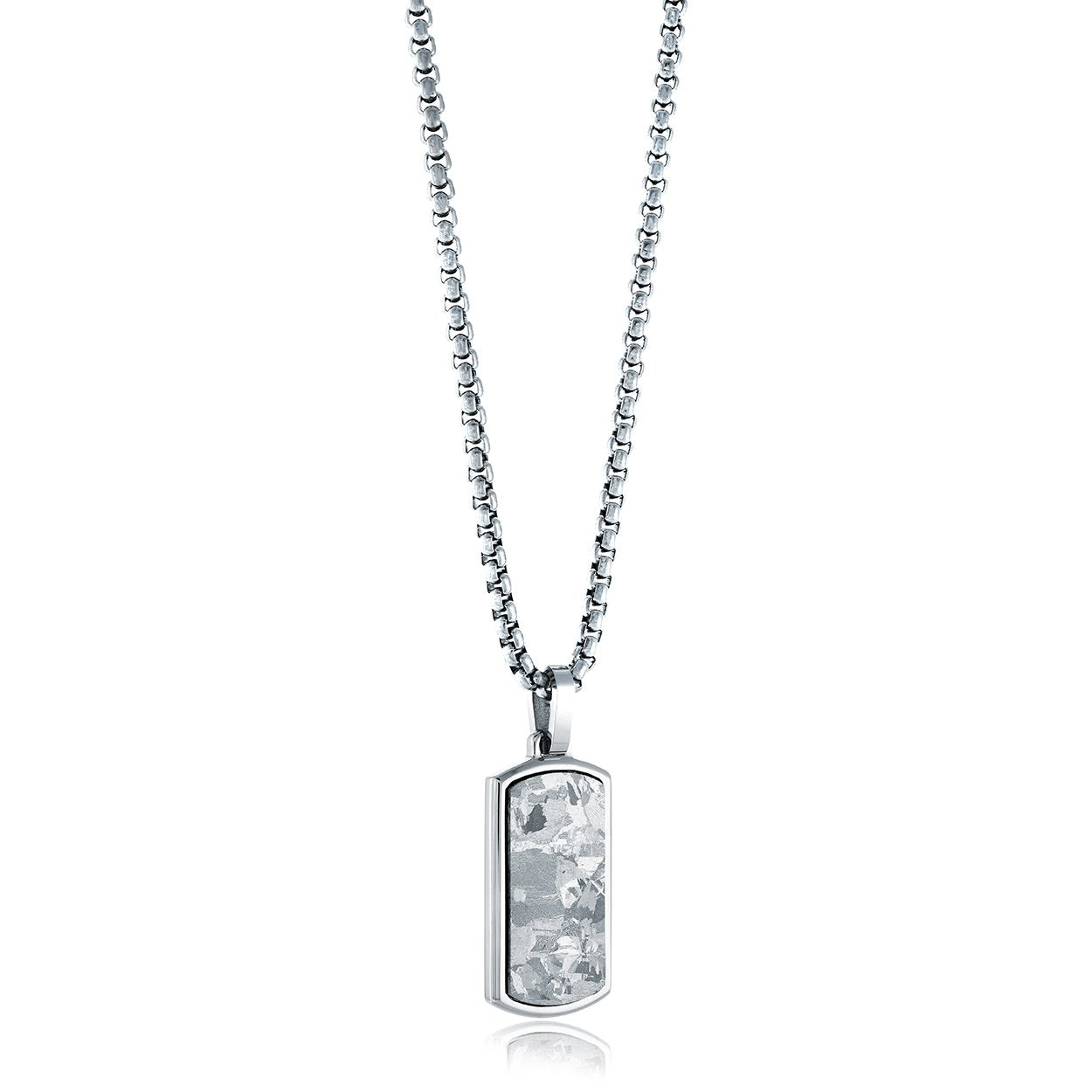 Chaine avec un pendentif en stainless et titane - SP467 - 