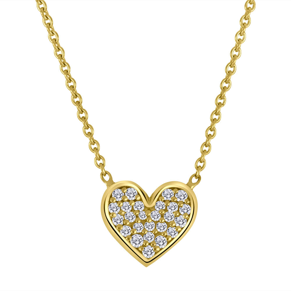 Collier or 10kt et dia. lab. - lxg3441 - Beverly Hills Jewellers
