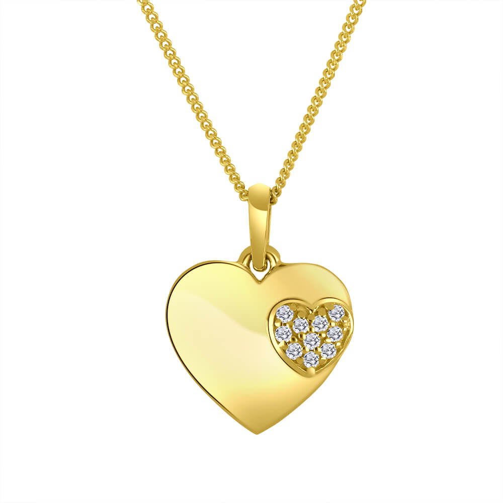Collier or 10kt et dia. lab. - lxg061/p - Beverly Hills Jewellers