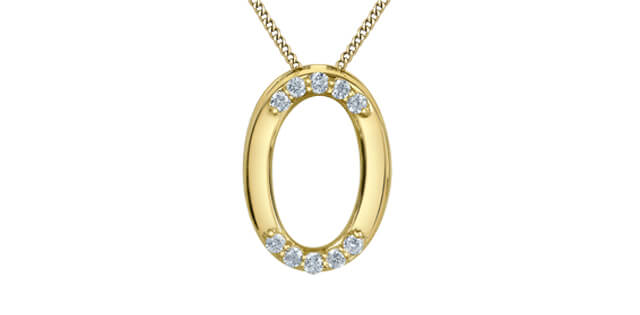 Chaine pendentif dia. 0.050ct VS 10KT - p4762/05c-10 - Corona Company