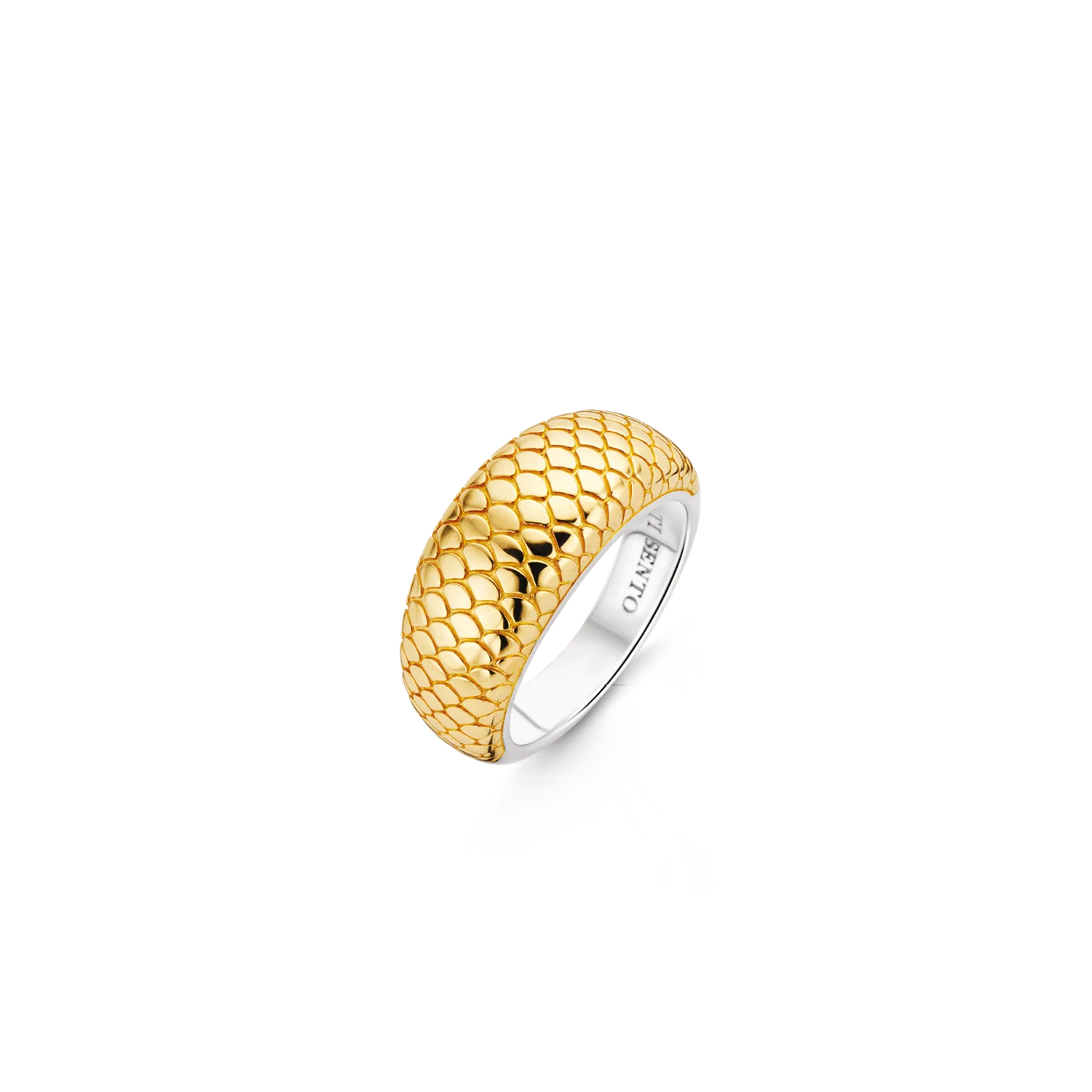 Bague Ti Sento or jaune fini serpent - R546 - Tisento