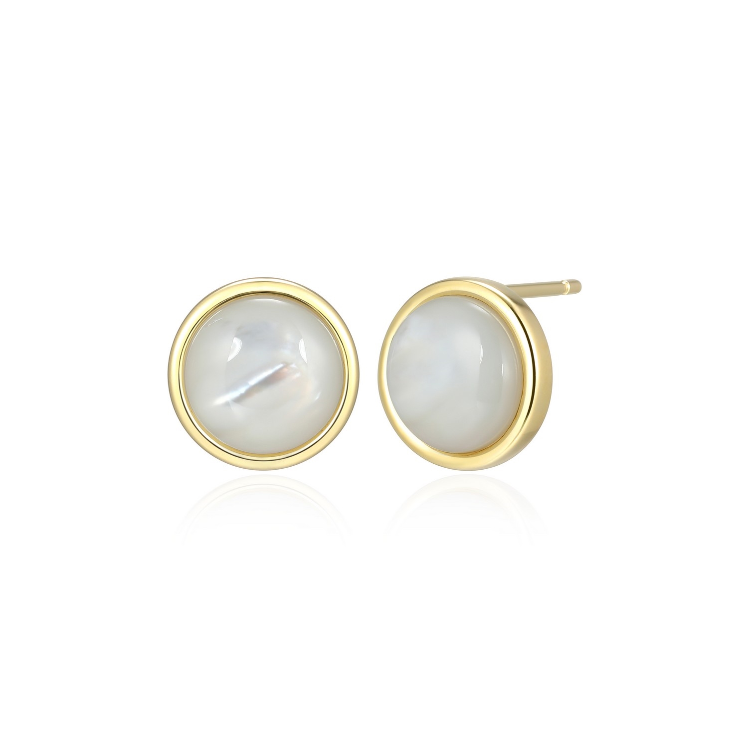Boucles d'oreilles ELLE « LUSTRE » placage d'or et nacre de perle - 32LCV6A958 - Elle Jewelry