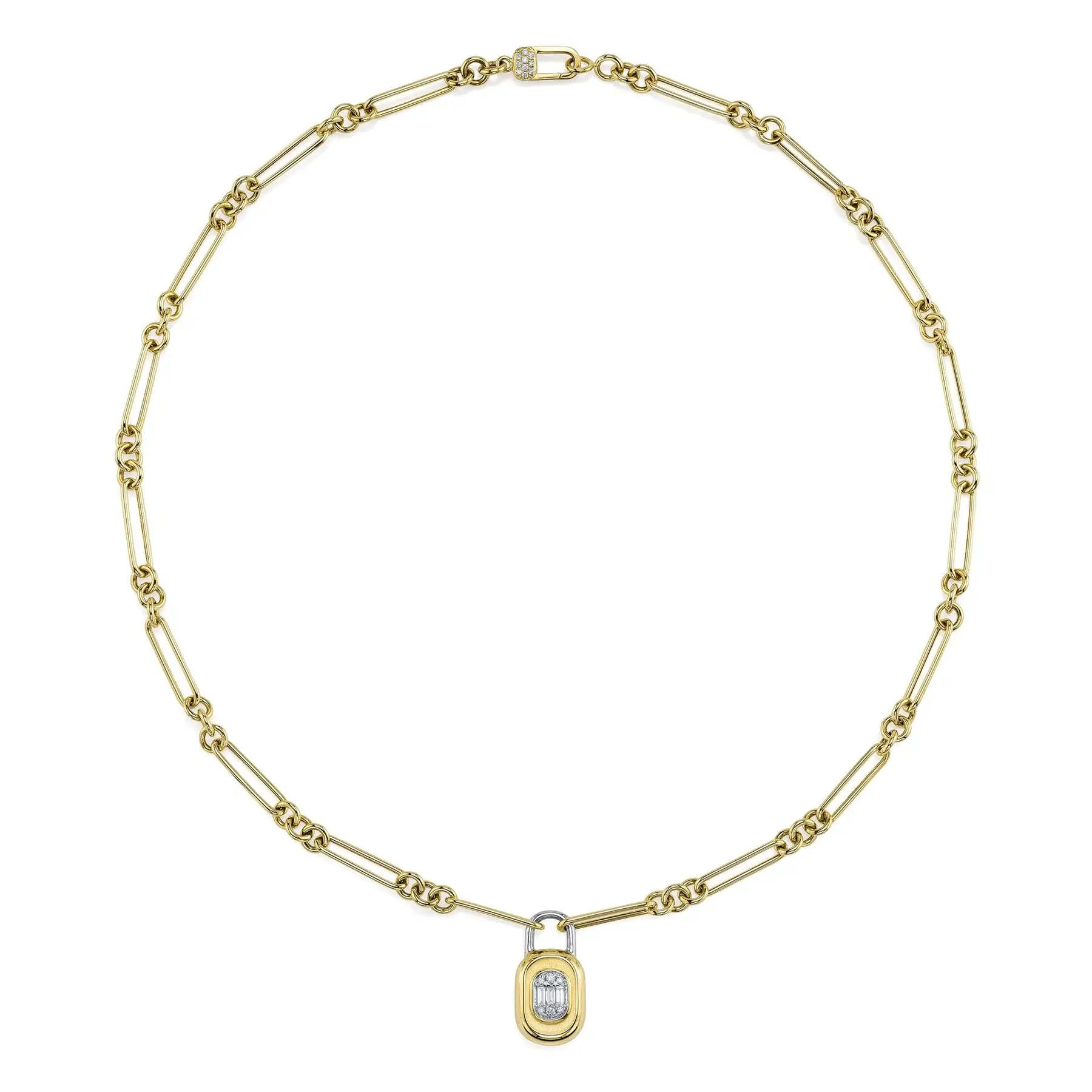 Collier or 14kt et diamants Shy creation - b22001576v3 - 