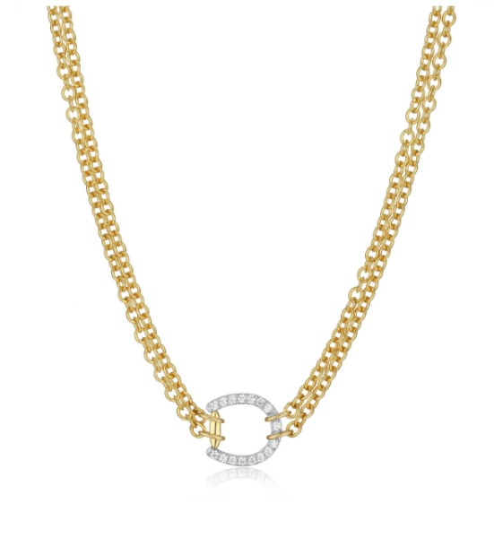 Collier Charles Garnier or cz - soqohh9746 - Charles Garnier