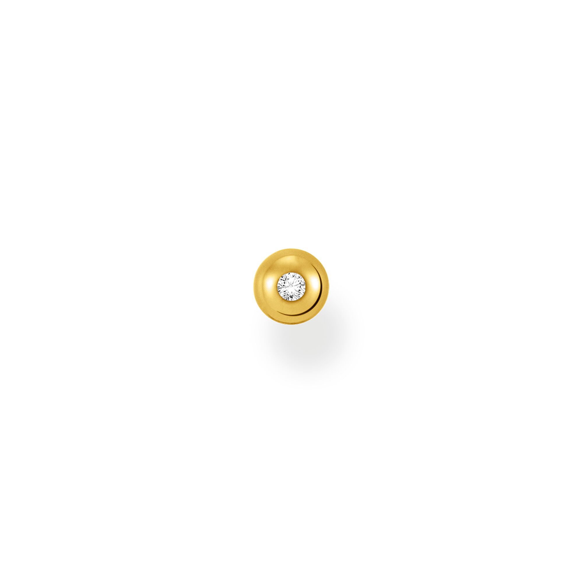 Clou d'oreille unique Thomas Sabo pierre blanche or - E2240 - Thomas Sabo