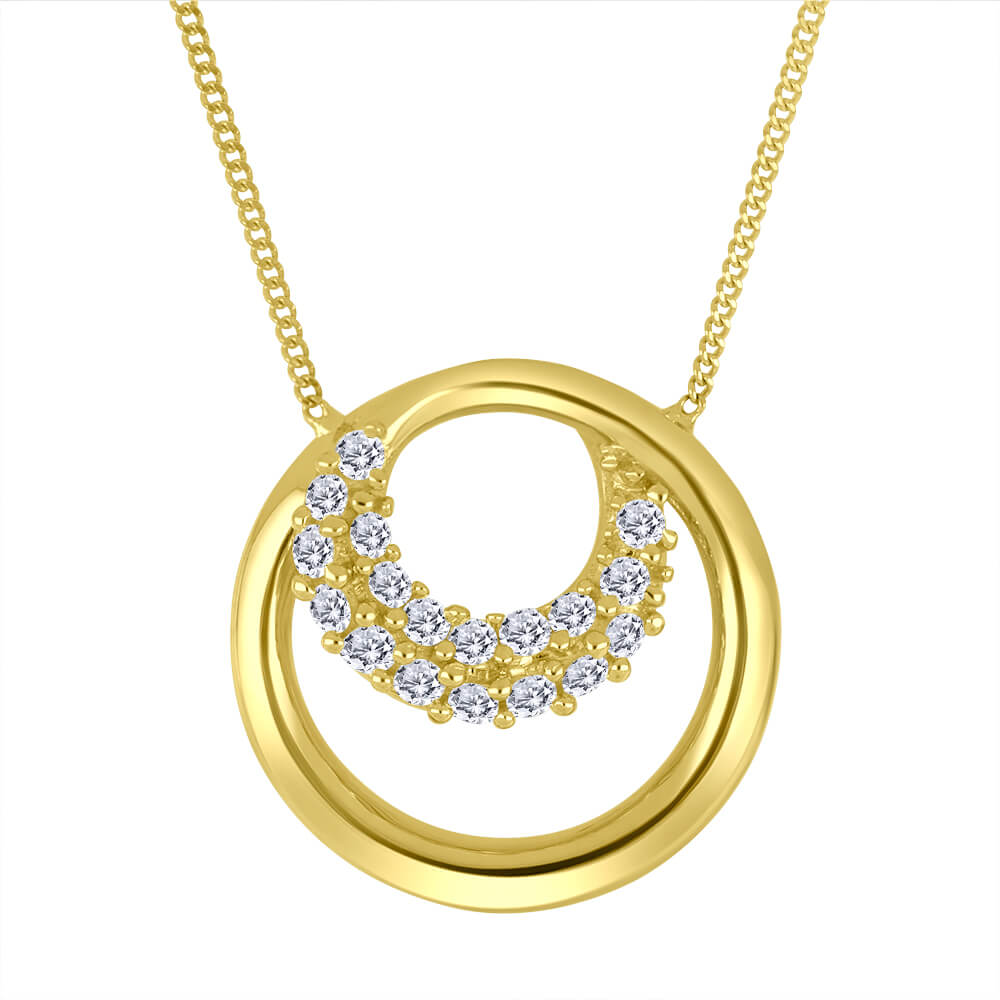 Collier or 10kt et dia. lab. - lxg034/p - Beverly Hills Jewellers