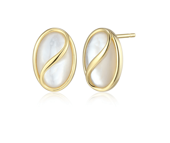Boucles d'oreilles Elle or et nacre de perle - 32lcvja958 - Elle Jewelry