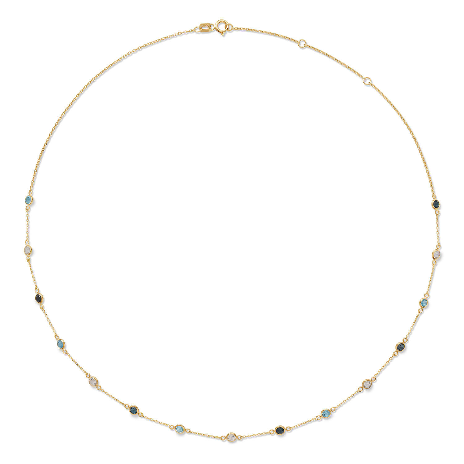 COLLIER JACKIE 14KT TOPAZ BLEUS JKN26.656 - JKN26.656 - Jackie 14kt