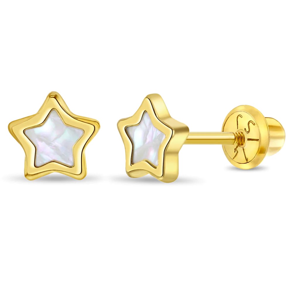 boucles d'oreilles étoile or jaune 