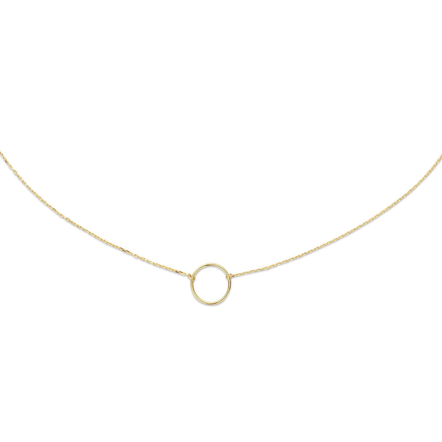 Collier Silhouette Cercle - Or 14 carats - jkn20.051 - Jackie 14kt