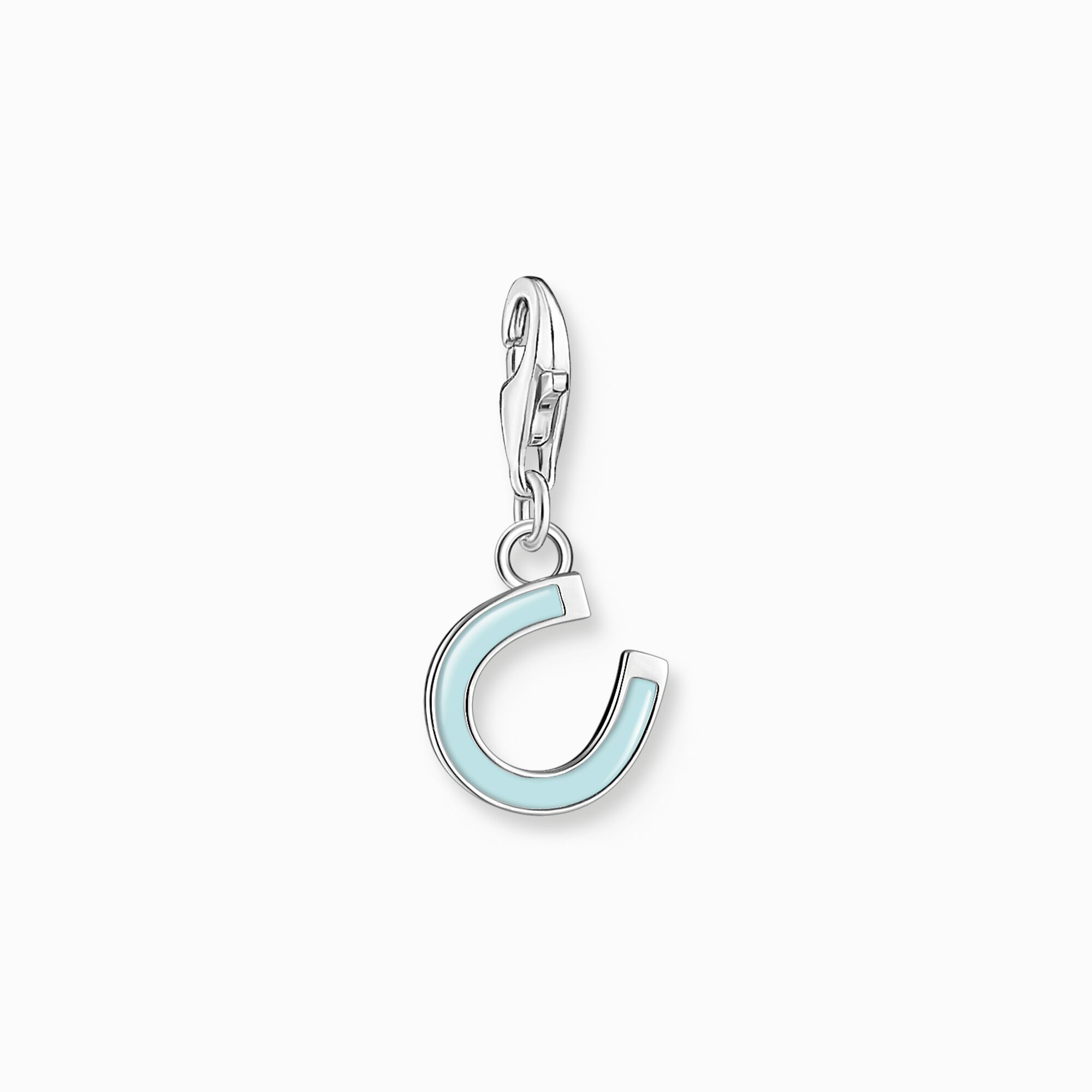 pendentif charm fer à cheval vert menthe argent - t2019-007-17 - Thomas Sabo