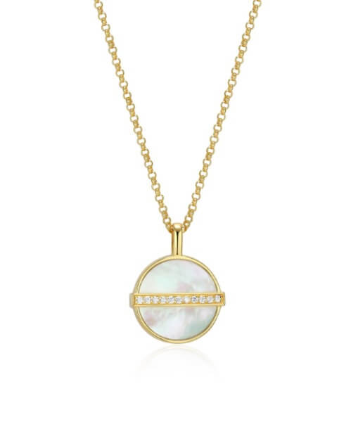 Collier Elle or cz et nacre de perle - 30lc1da946 - Elle Jewelry