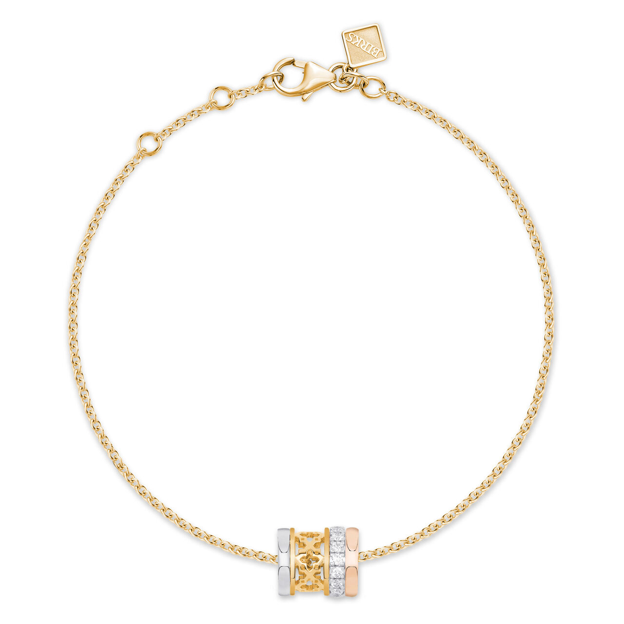 Birks Dare to Dream MC Bracelet en petit diamants et trio d'or - 450016186432 - Birks