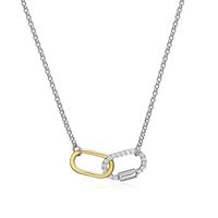 Collier Charles Garnier 2 tons et cz - roqohw0046 - Charles Garnier