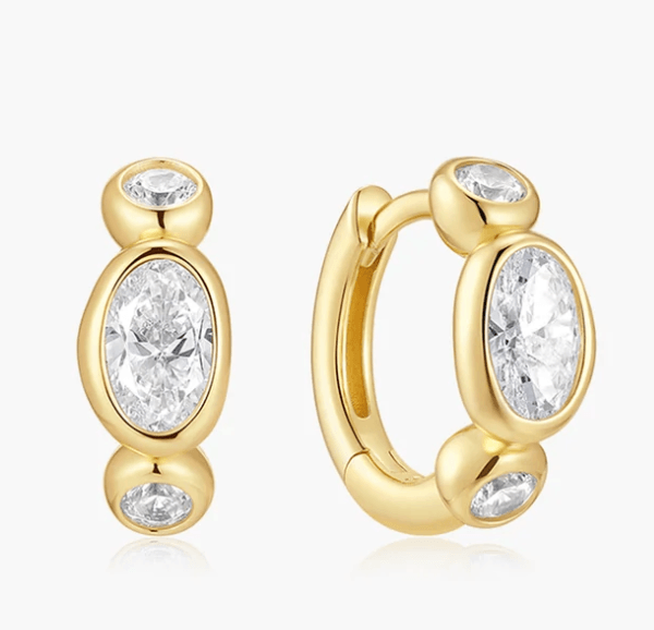 Boucles d'oreilles or Ania Haie cz - e076-13g - Ania Haie