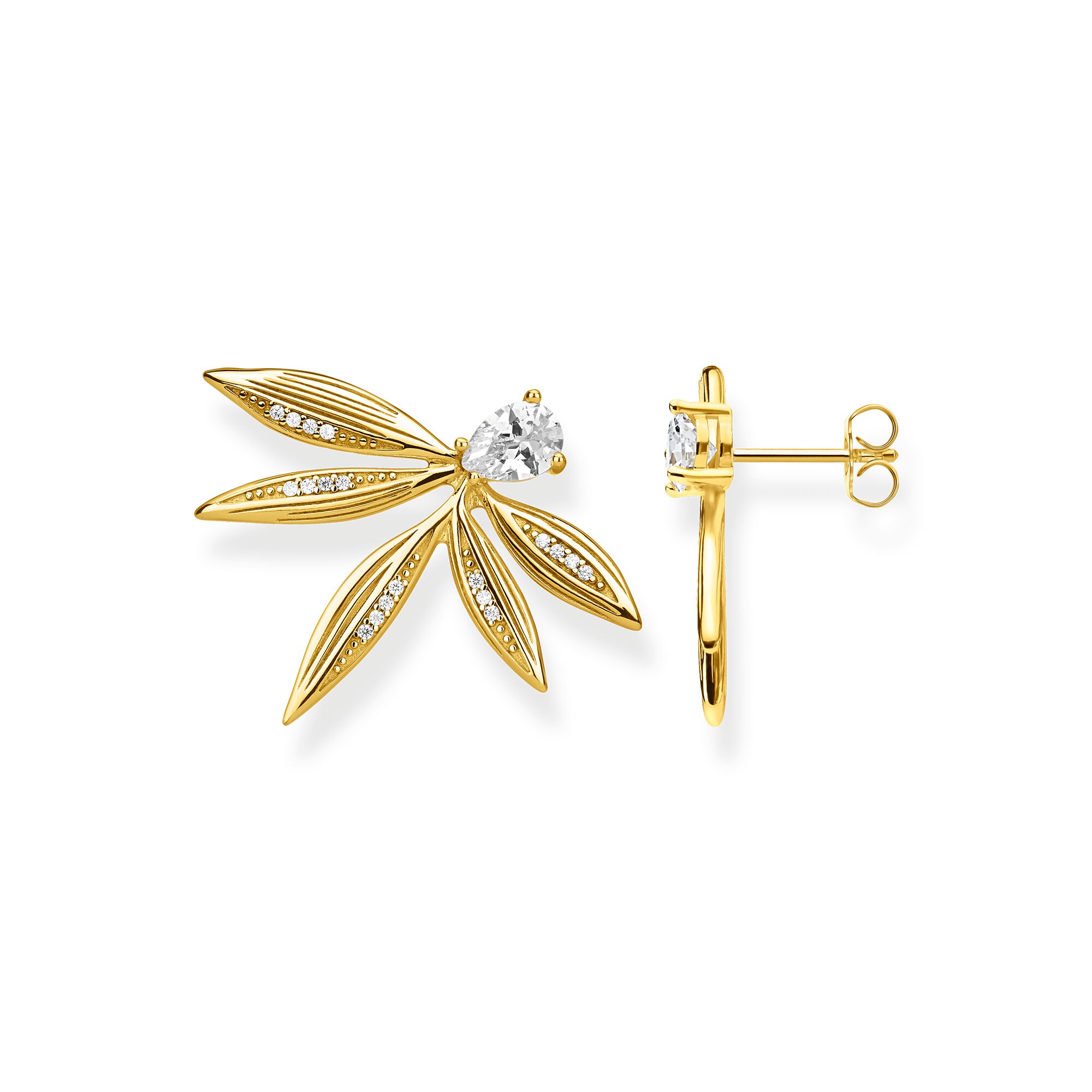 Boucles d’oreilles Thomas Sabo feuilles or - E1796 - Thomas Sabo