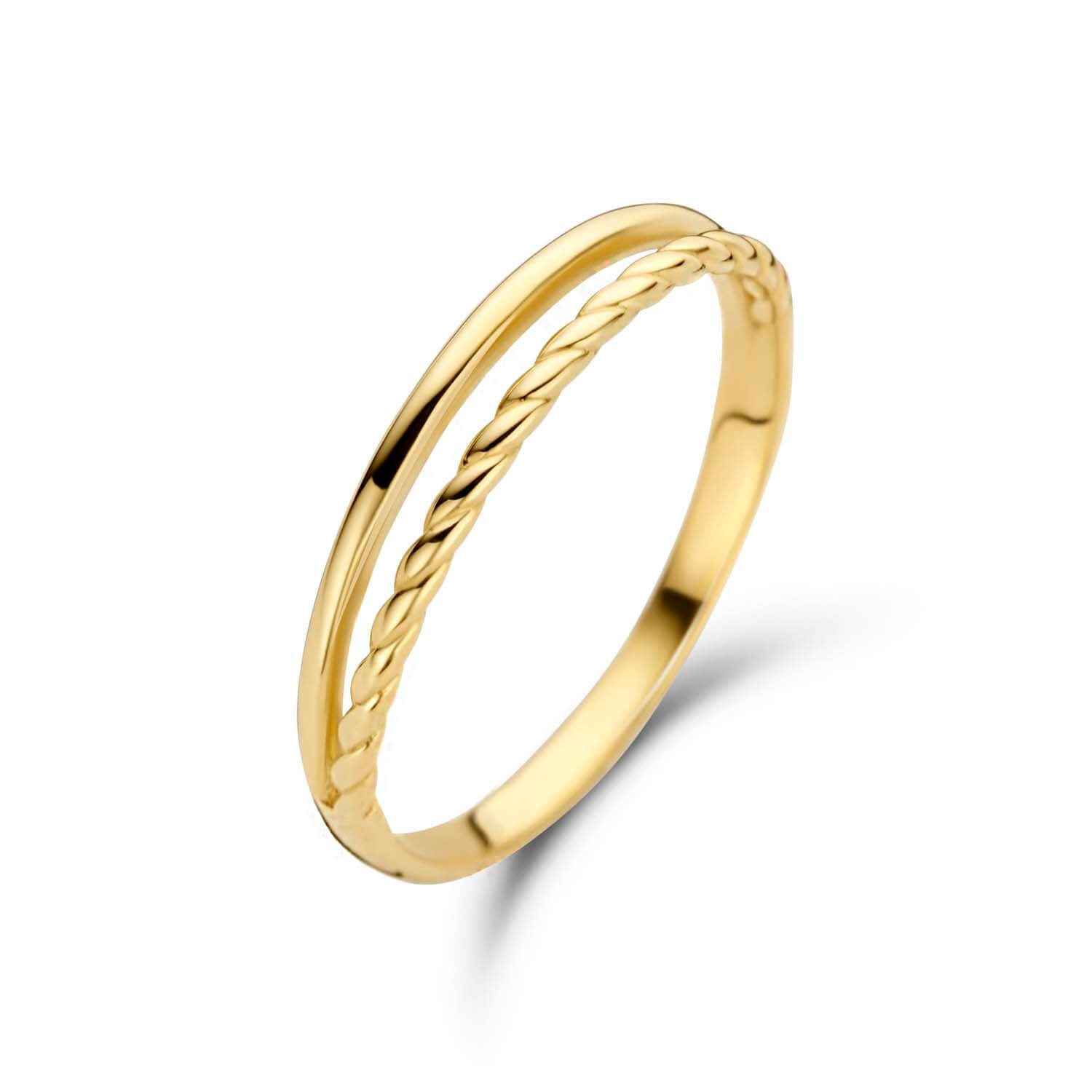Bague jumelle Twister - Or 14 carats - jkr20.025 - Jackie 14kt