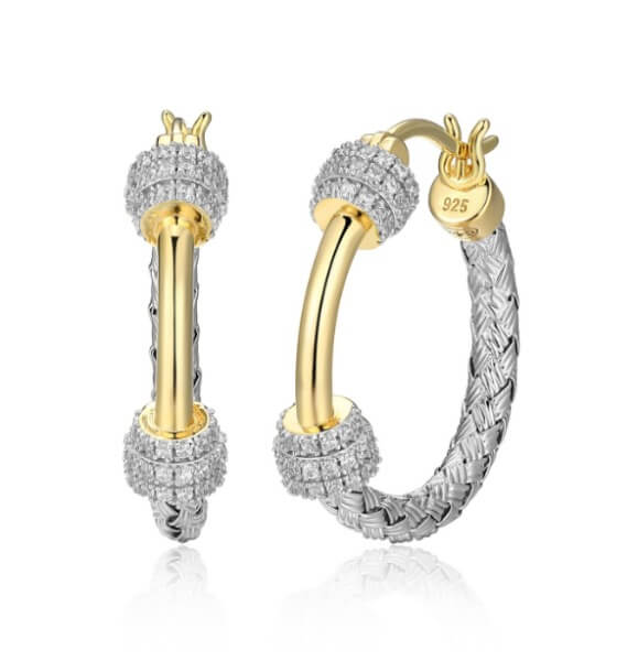 Boucles oreilles Charles Garnier 2 tons et cz - r2qok0000k - Charles Garnier